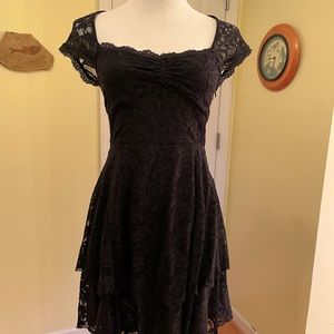 Free People gorgeous black lace dress